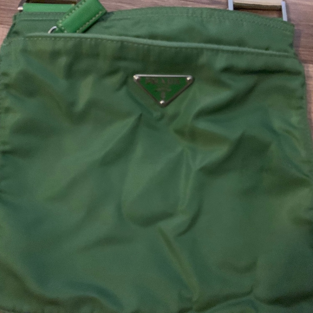 Prada Small Green Nylon Crossbody